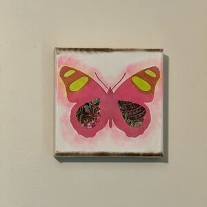 Handmade Butterfly Mixed Media Wall Decor